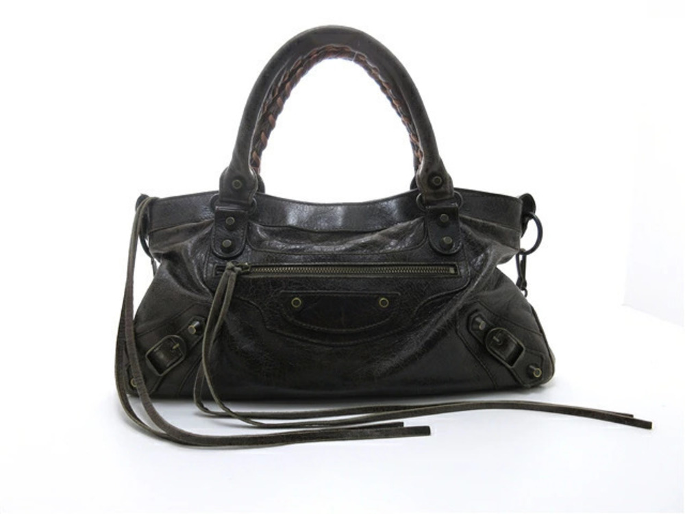 Balenciaga Bag Shoulder The First Dark Brown Leather